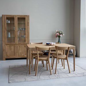 Table à manger extensible en bois massif de chêne Bergamo - NordicStory