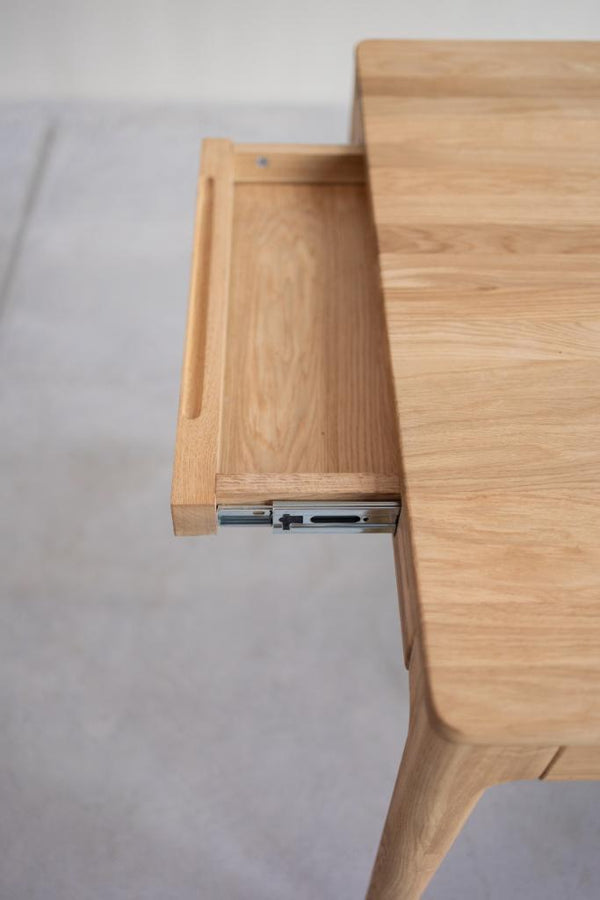Table à manger extensible en bois massif de chêne Bergamo - NordicStory