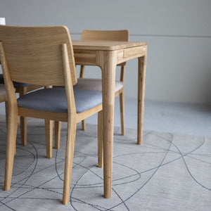 Table à manger extensible en bois massif de chêne Bergamo - NordicStory