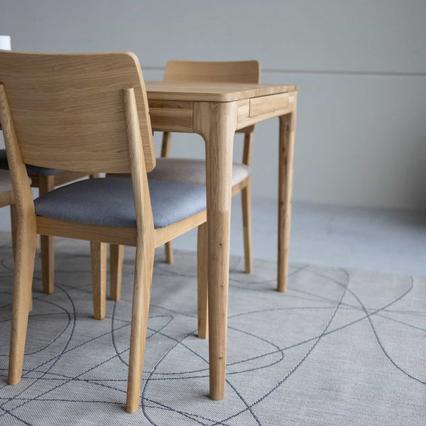 Table à manger extensible en bois massif de chêne Bergamo - NordicStory