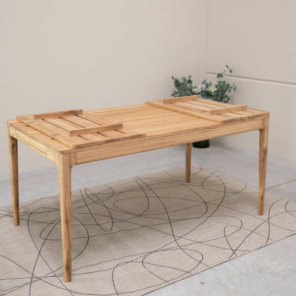 Table à manger extensible en bois massif de chêne Bergamo - NordicStory