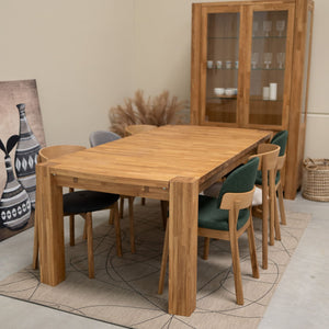 Table à manger extensible en bois massif de chêne Balder - NordicStory