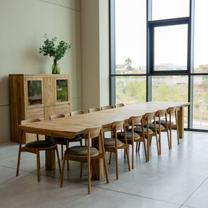 Table à manger extensible en bois massif de chêne Balder - NordicStory