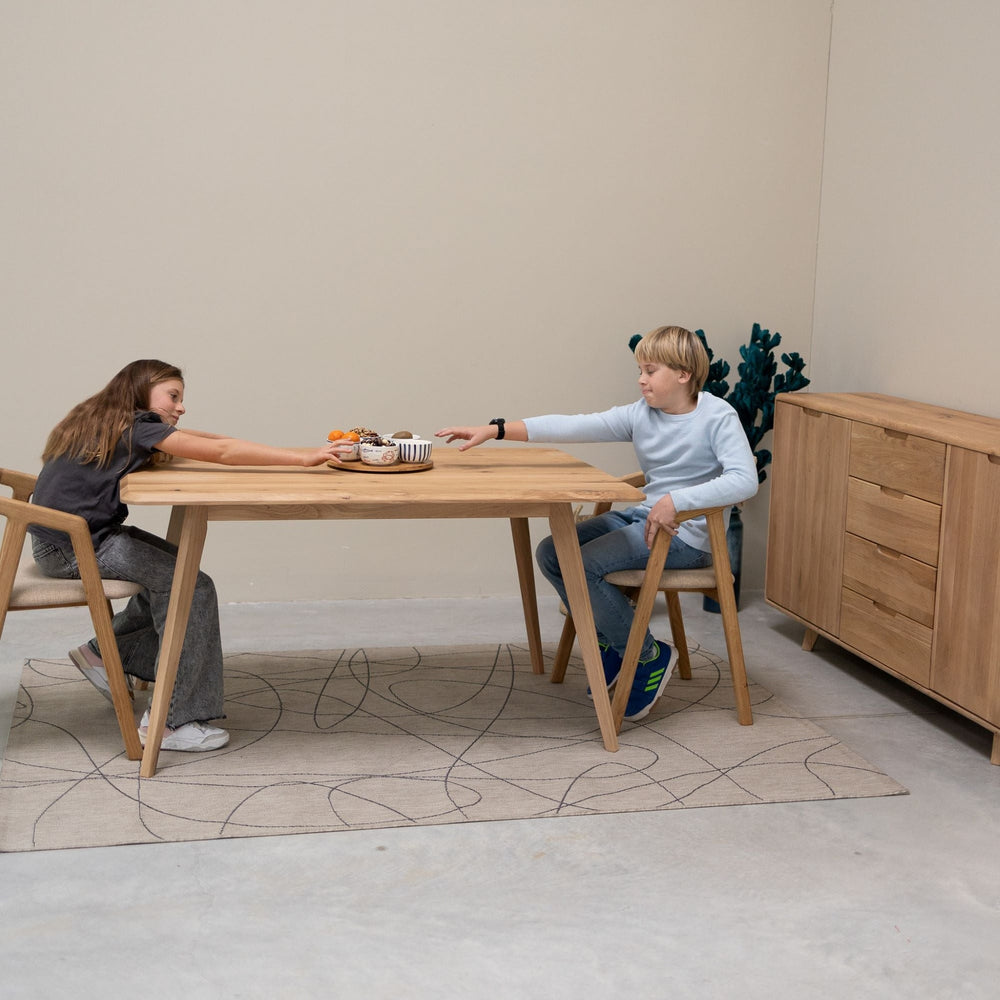 Table à manger fixe en bois massif Suède - NordicStory