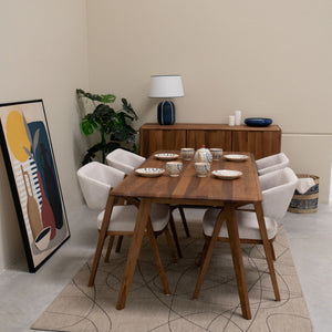 Table à manger fixe en bois massif Suède - NordicStory