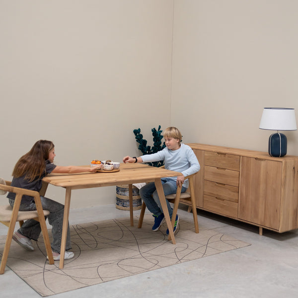Table à manger fixe en bois massif Suède - NordicStory