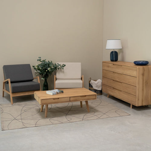 Table basse en bois massif Suède – NordicStory