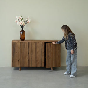 Buffet commode 3 portes en bois massif Suède 3 – NordicStory