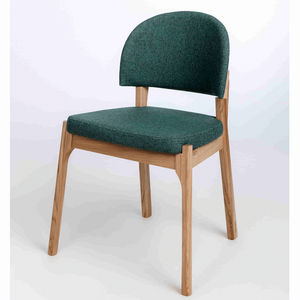 Chaise en bois massif de chêne Astrid, revêtement - Lot de 2 ou 4 chaises - VESKOR