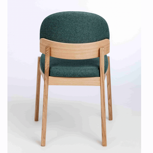 Chaise en bois massif de chêne Astrid, revêtement - Lot de 2 ou 4 chaises - VESKOR
