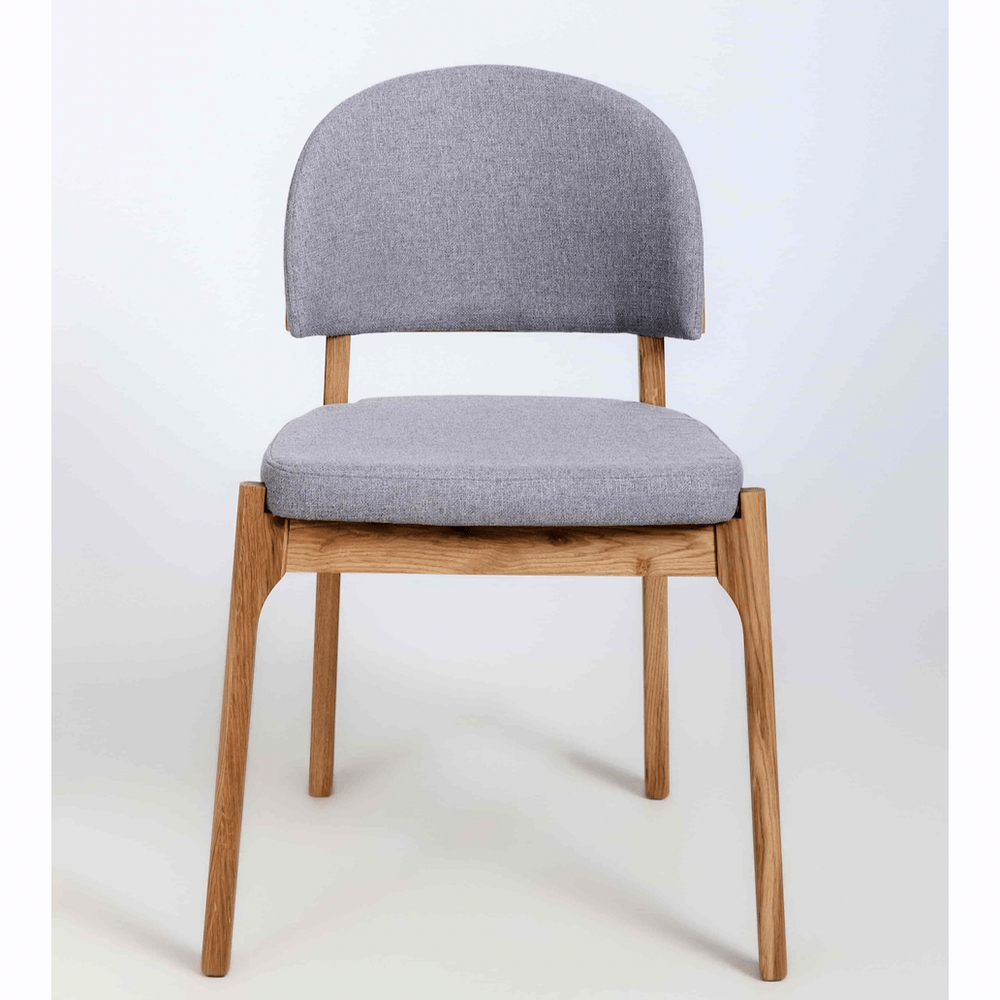 Chaise en bois massif de chêne Astrid, revêtement - Lot de 2 ou 4 chaises - NordicStory
