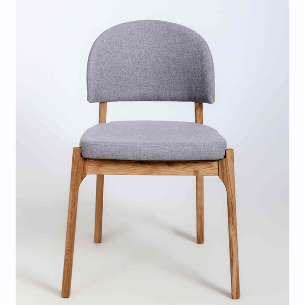 Chaise en bois massif de chêne Astrid, revêtement - Lot de 2 ou 4 chaises - VESKOR