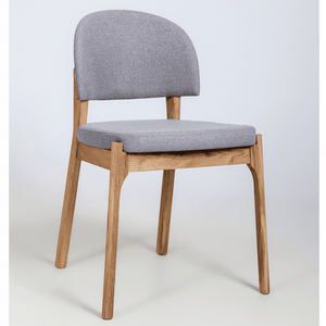 Chaise en bois massif de chêne Astrid, revêtement - Lot de 2 ou 4 chaises - VESKOR