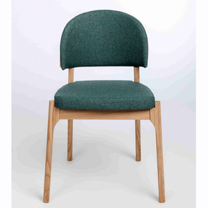 Chaise en bois massif de chêne Astrid, revêtement - Lot de 2 ou 4 chaises - VESKOR