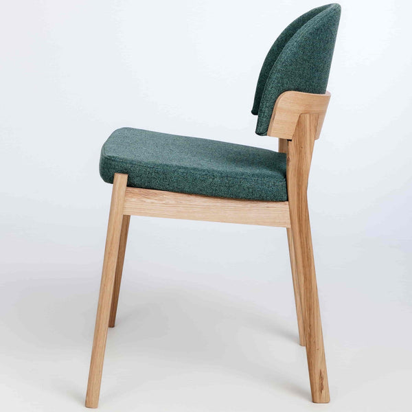Chaise en bois massif de chêne Astrid, revêtement - Lot de 2 ou 4 chaises - VESKOR