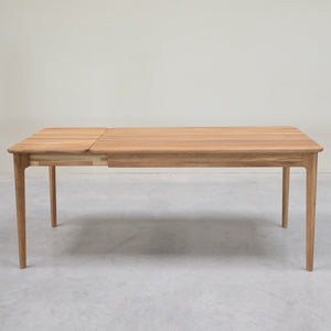 Table à manger rectangulaire extensible en bois massif de chêne Astrid - NordicStory
