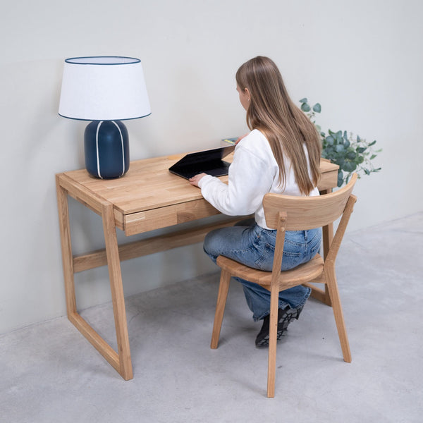 Bureau en bois massif de chêne Eric - NordicStory