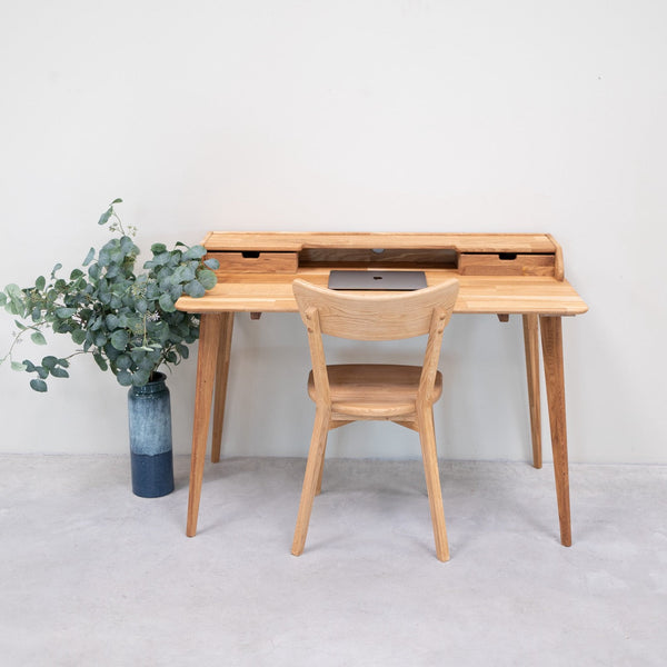 Bureau en bois massif de chêne Ana - NordicStory