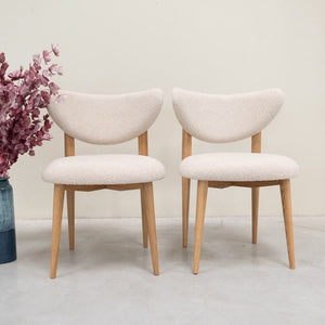 Chaise en bois massif de chêne Nube - Lot de 2 ou 4 chaises - VESKOR