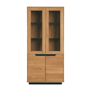 Vitrine en bois massif de chêne Bremen 2 - NordicStory