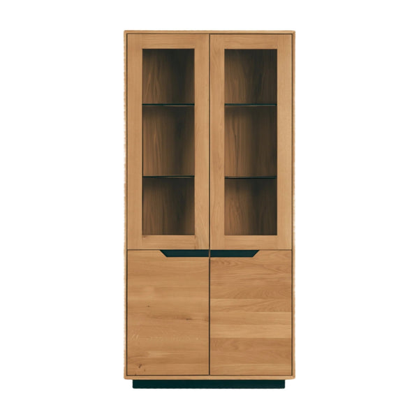 Vitrine en bois massif de chêne Bremen 2 - NordicStory