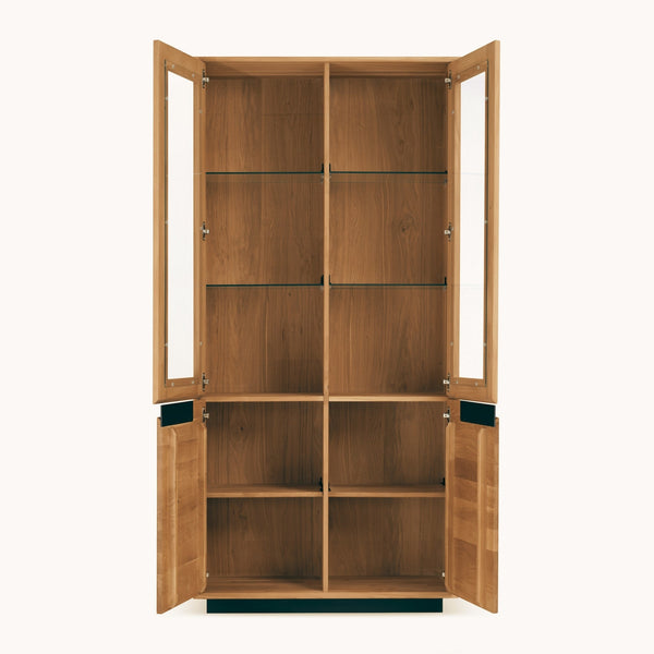 Vitrine en bois massif de chêne Bremen 2 - NordicStory