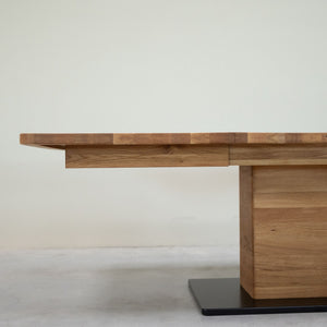 Table à manger extensible en bois massif de chêne Bremen - NordicStory