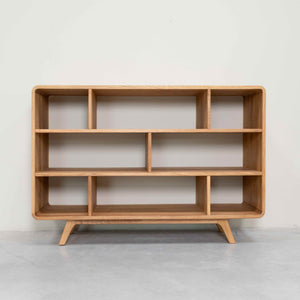Bibliothèque en bois massif de chêne Genève 1 - NordicStory