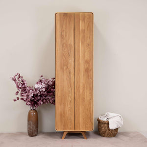 Armoire 2 portes en bois massif de chêne Genève - NordicStory