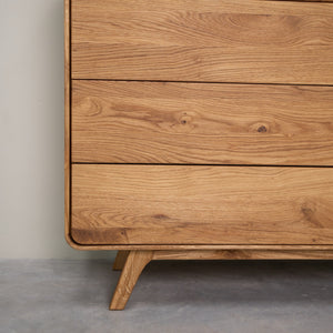 Commode en bois massif de chêne Genève 3 - NordicStory