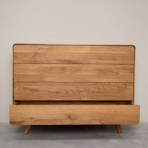 Commode en bois massif de chêne Genève 3 - NordicStory