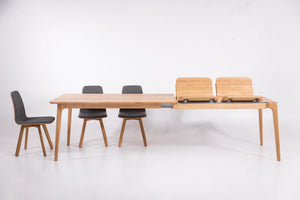 Table à manger extensible en bois massif TOKIO - KARPIS