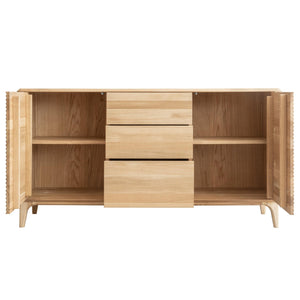 NordicStory Aparador Comoda de madera maciza roble Oxford 3.2.3