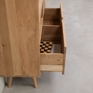 Bibliothèque en bois massif de chêne Escandi Atelier 3 - NordicStory