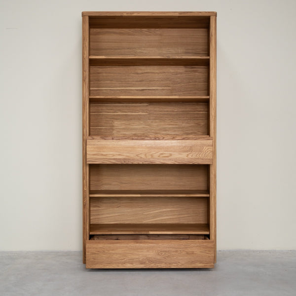 Bibliothèque en bois massif de chêne Elsa 2 - NordicStory