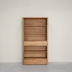 Bibliothèque en bois massif de chêne Elsa 2 - NordicStory