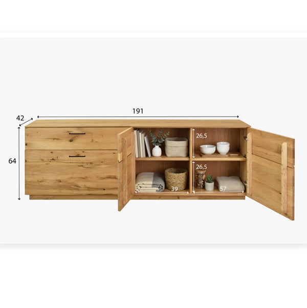 Buffet en bois massif de chêne Arvik 1 - NordicStory