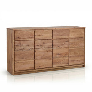 Buffet commode en bois massif de chêne rustique