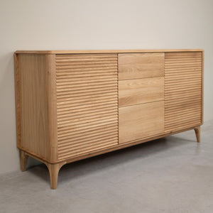 Buffet commode en bois massif de chêne Oxford 3.2.3 - NordicStory