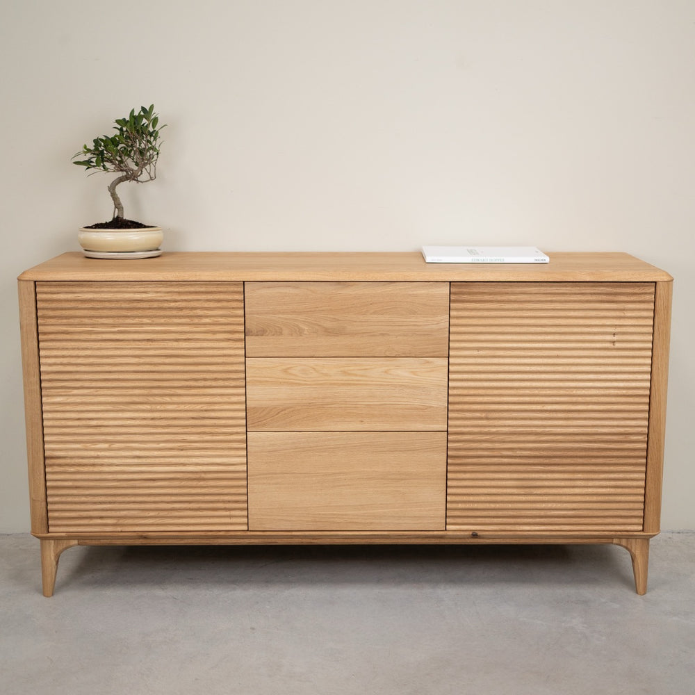 Buffet commode en bois massif de chêne Oxford 3.2.3 - NordicStory
