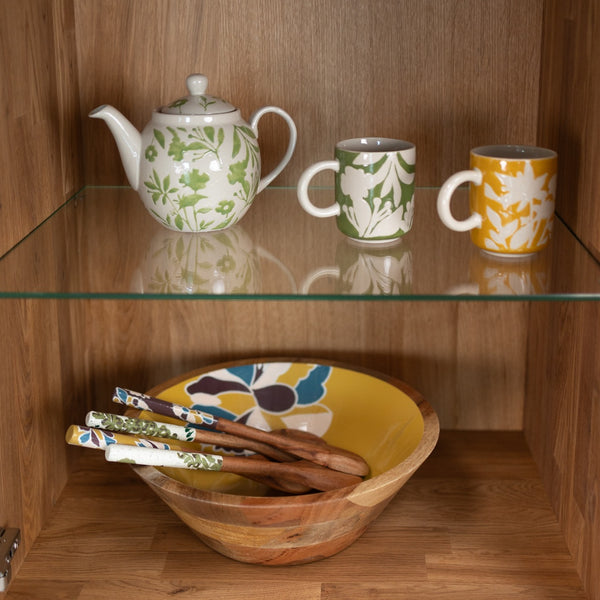 Buffet vitrine en bois massif de chêne Escandi 3 - NordicStory