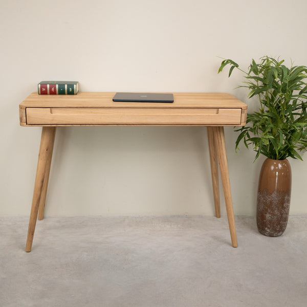 Bureau console en bois massif de chêne Escandi Atelier – NordicStory