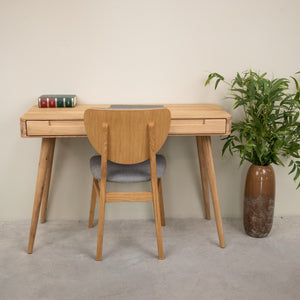 Bureau console en bois massif de chêne Escandi Atelier – NordicStory