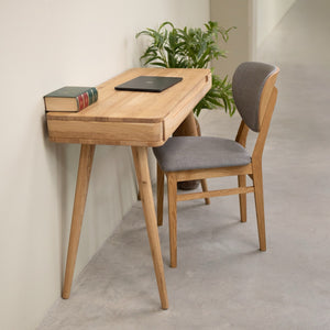 Bureau console en bois massif de chêne Escandi Atelier – NordicStory