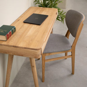 Bureau console en bois massif de chêne Escandi Atelier – NordicStory