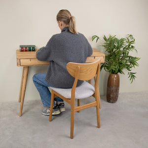 Bureau console en bois massif de chêne Escandi Atelier – NordicStory
