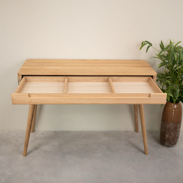 Bureau console en bois massif de chêne Escandi Atelier – NordicStory