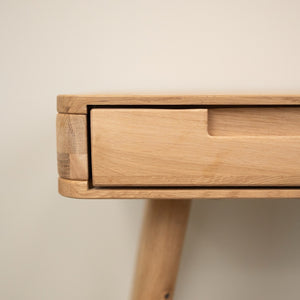 Bureau console en bois massif de chêne Escandi Atelier – NordicStory