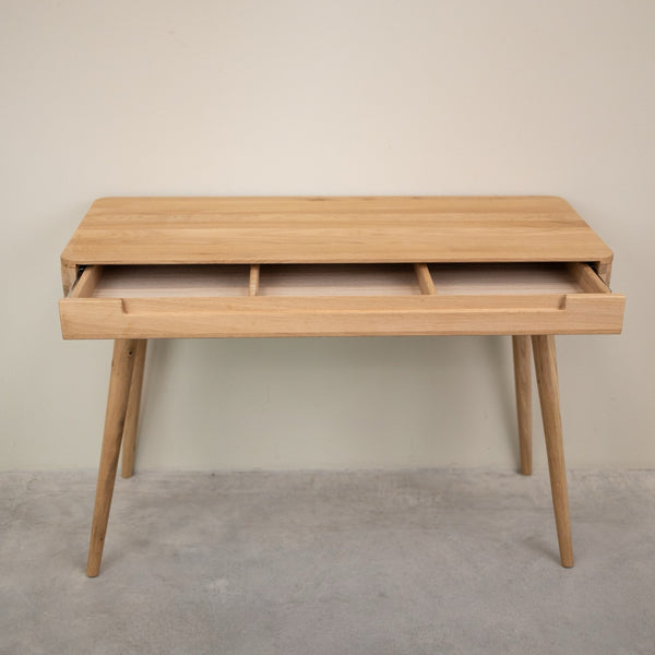 Bureau console en bois massif de chêne Escandi Atelier – NordicStory