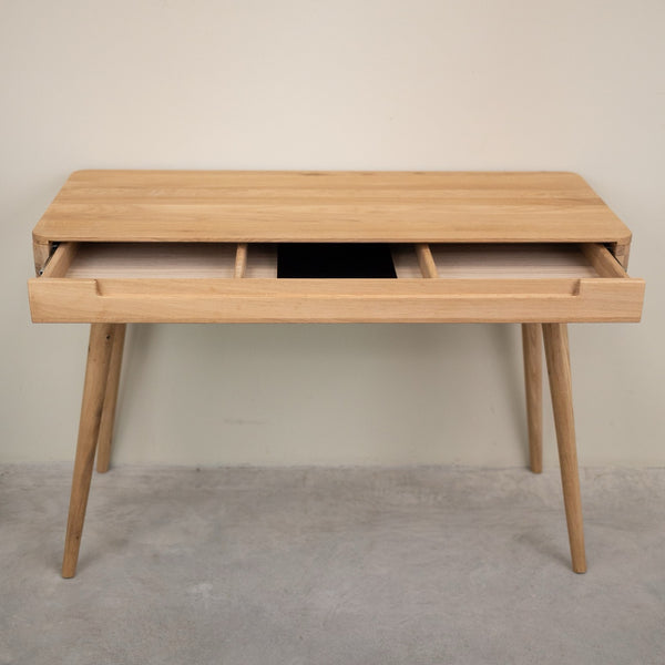 Bureau console en bois massif de chêne Escandi Atelier – NordicStory